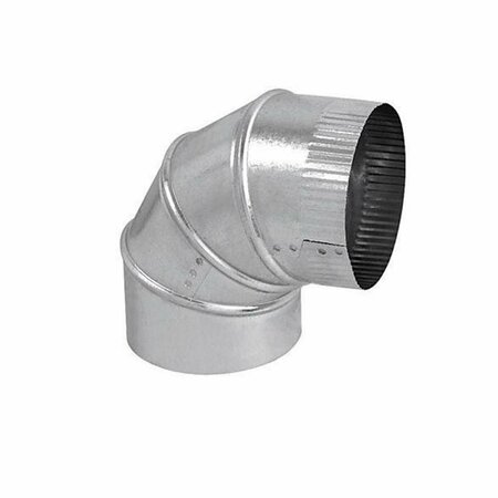 TOOL 4 in. Galvanized Adjustable Elbow TO3311797
